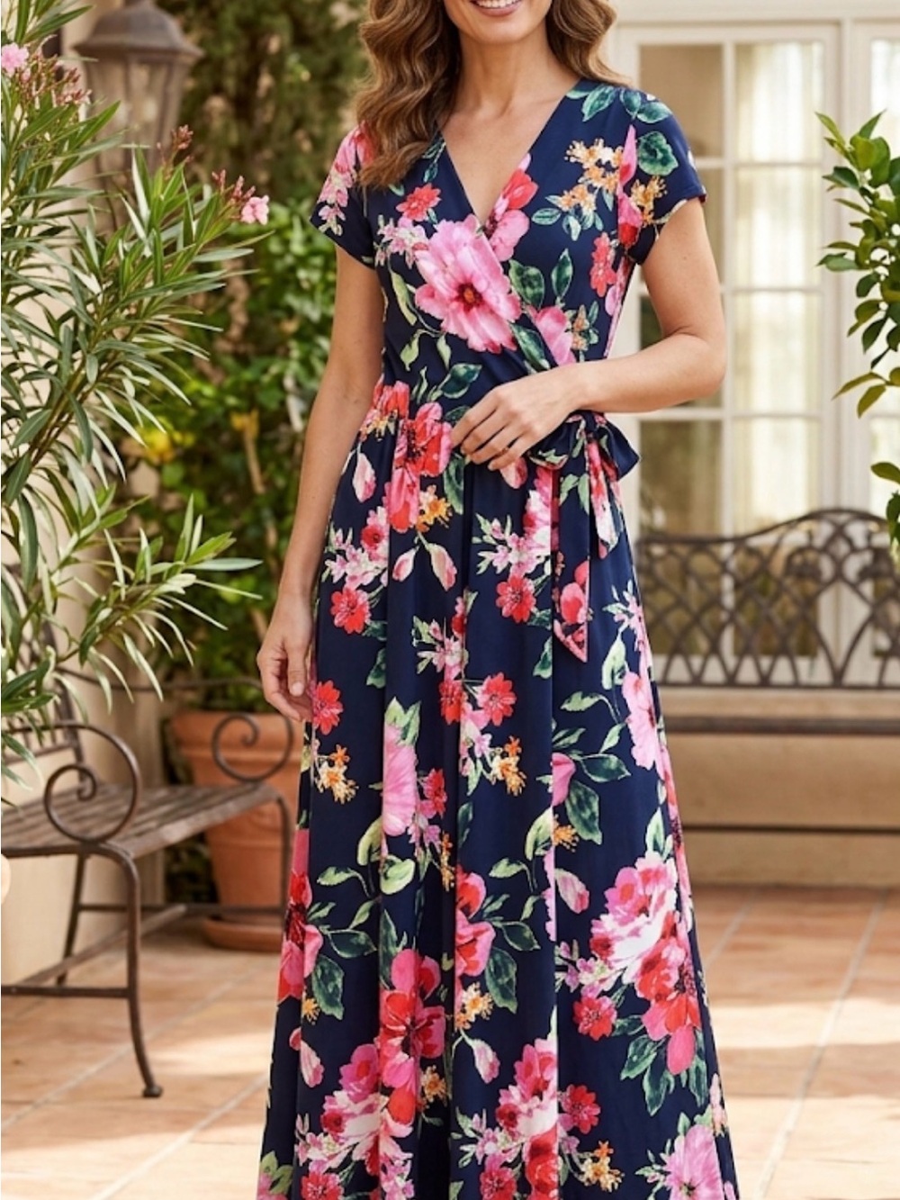 Shelby & Palmer Floral Maxi Dress | Size 6 | Excellent Condition